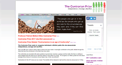 Desktop Screenshot of contrarianprize.com